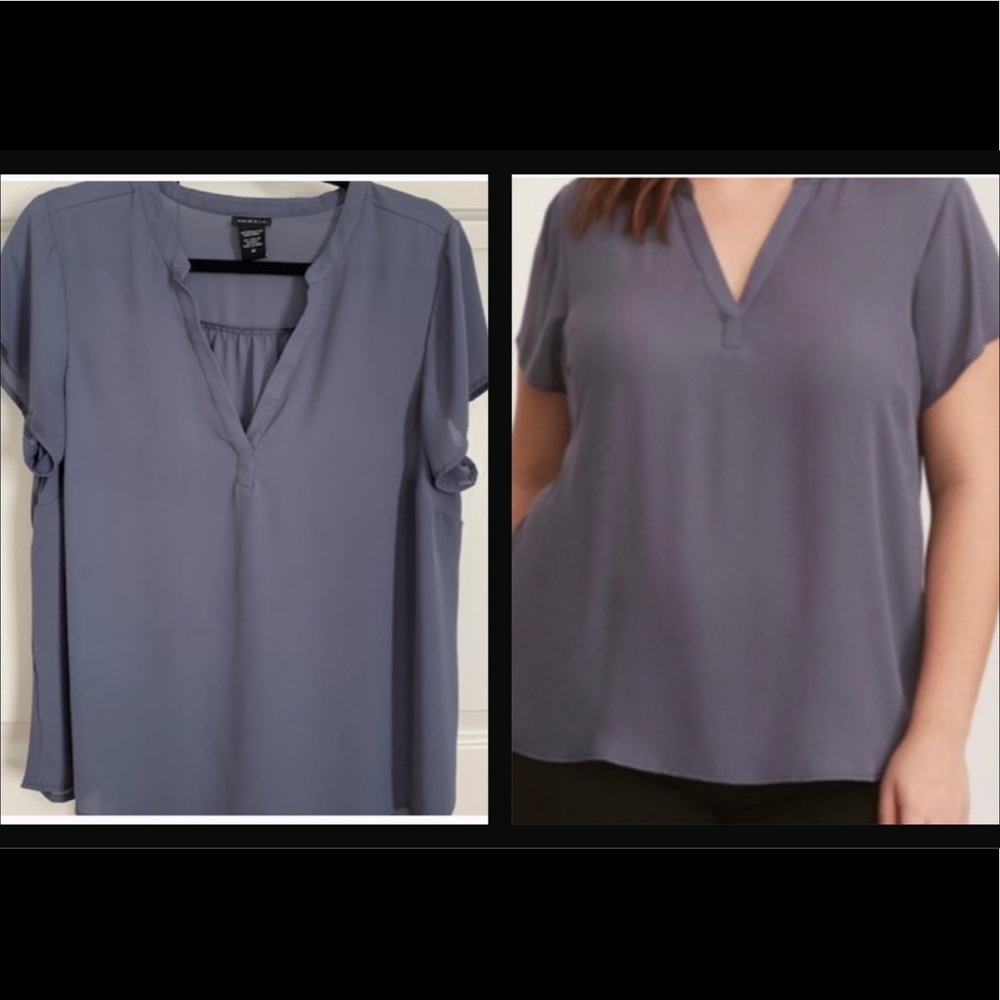 Torrid | Short Sleeve Georgette Pullover Blouse